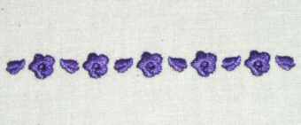 Floral Border Large Connector - 1 color.