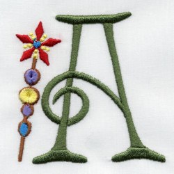 Monogram Machine Embroidery - Magic Wand A