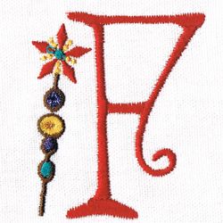 Monogram Machine Embroidery - Magic Wand Monogram F