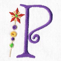 Monogram Machine Embroidery - Magic Wand Monogram P