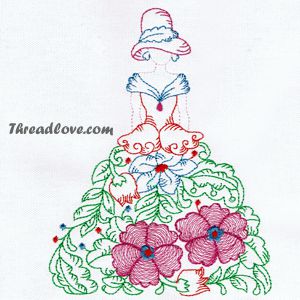 Sunbonnet Embroidery Design 7