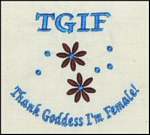 Embroidery Pattern - TGIF.